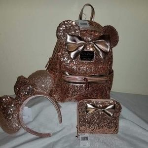 Loungefly Disney Backpack wallet and ears